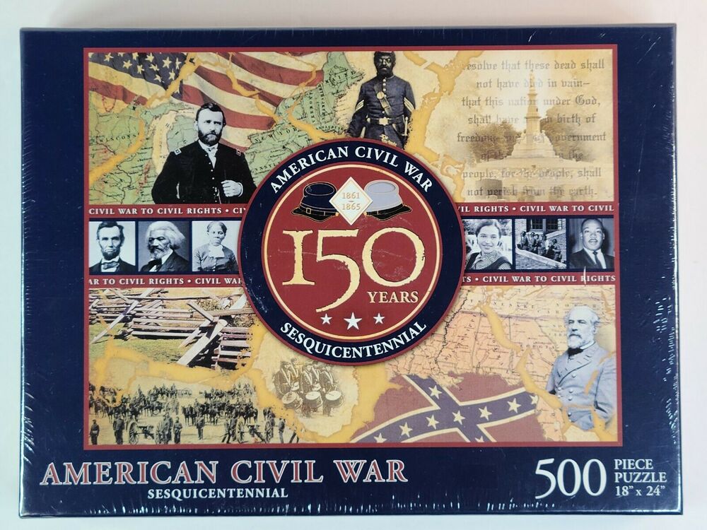 American Civil War 150 Years Sesquicentennial 500 Piece Jigsaw Puzzle 18"x24"